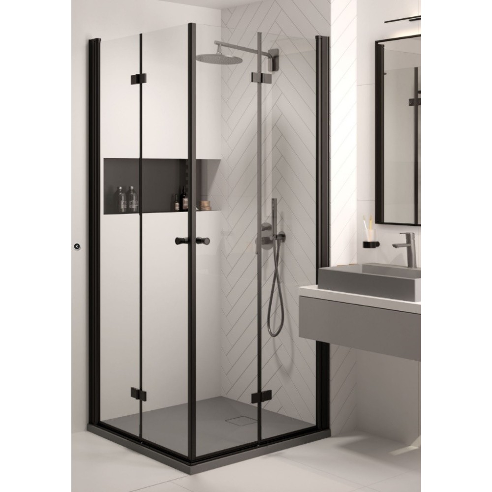 Cadita dus patrata Deante Correo gri metalic 90x90 cm [3]