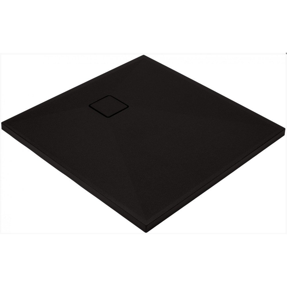 Cadita dus patrata Deante Correo negru mat 90x90 cm [2]