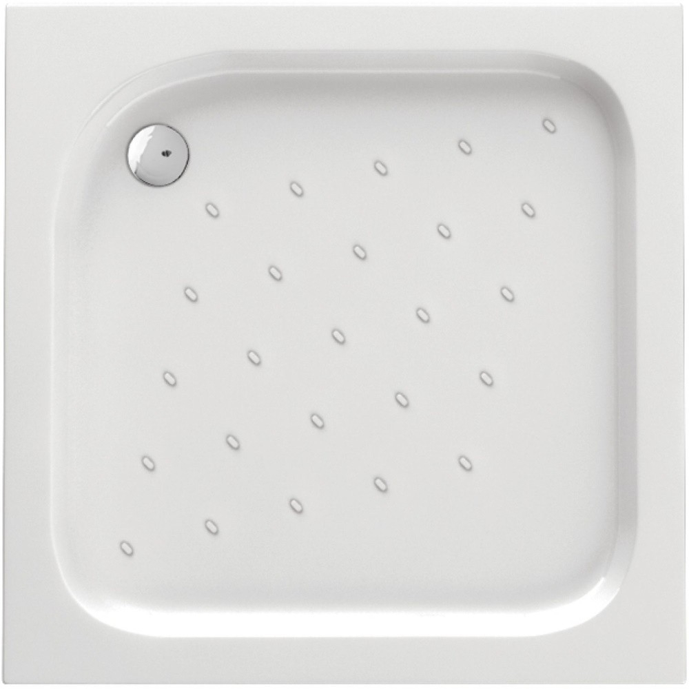 Cadita dus patrata Deante Funkia alb 80x80 cm [1]