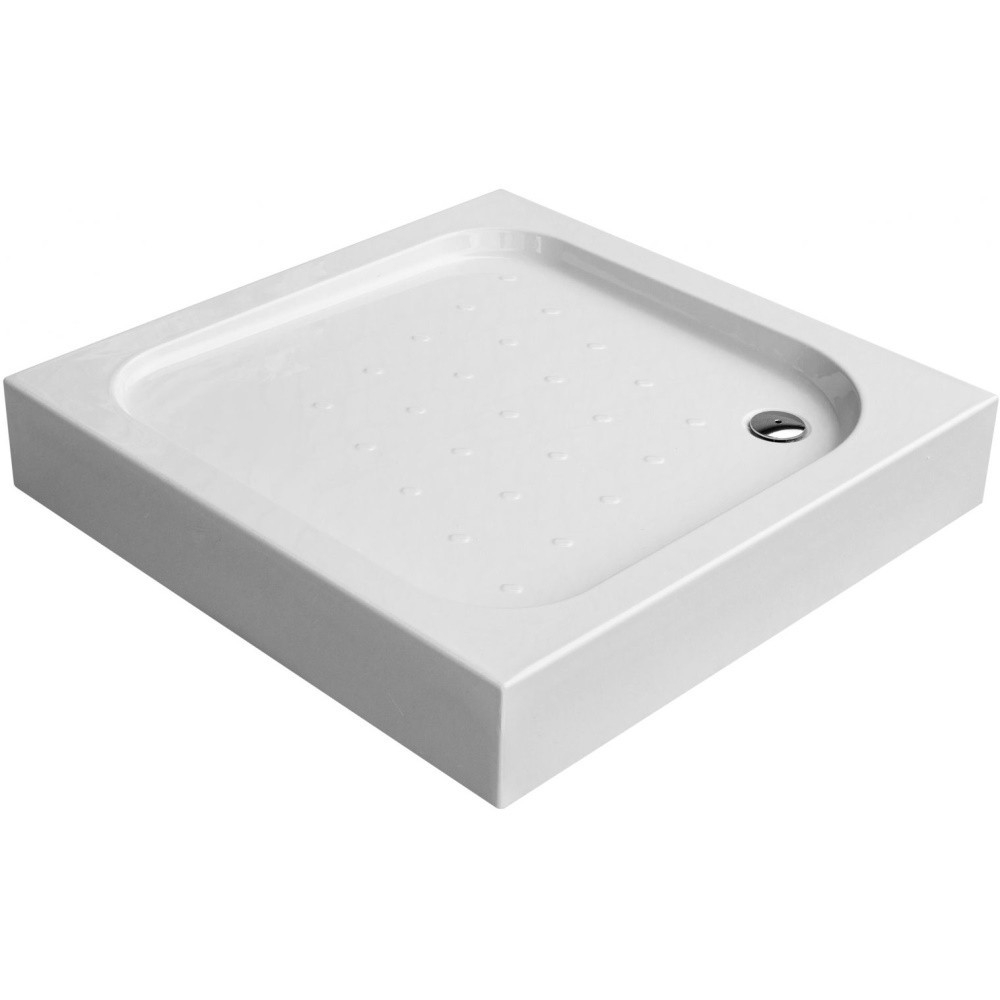 Cadita dus patrata Deante Funkia alb 90x90 cm [2]