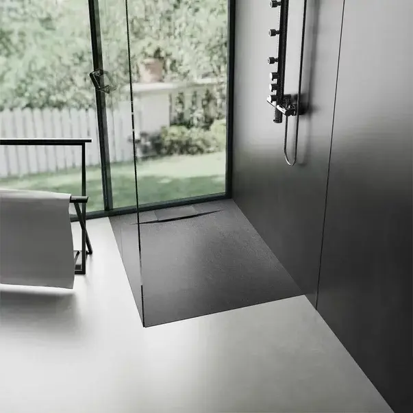 Cadita dus patrata negru Rea Bazalt 90x90 cm [3]