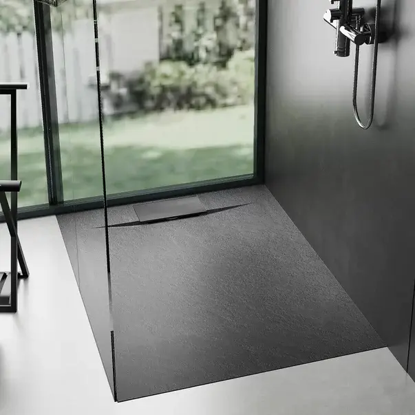 Cadita dus patrata negru Rea Bazalt 90x90 cm [2]