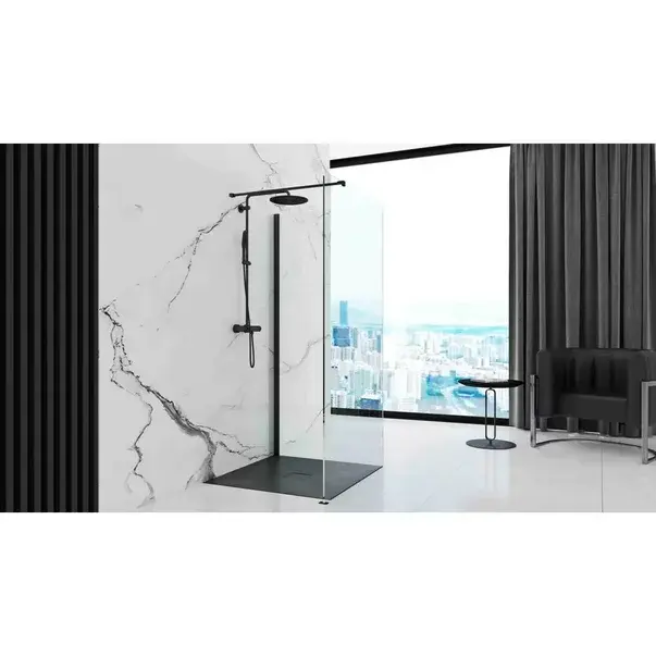 Cadita dus patrata Rea Stone 90x90 negru [8]