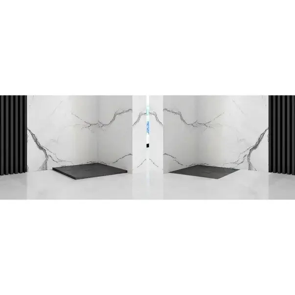 Cadita dus patrata Rea Stone 90x90 negru [5]