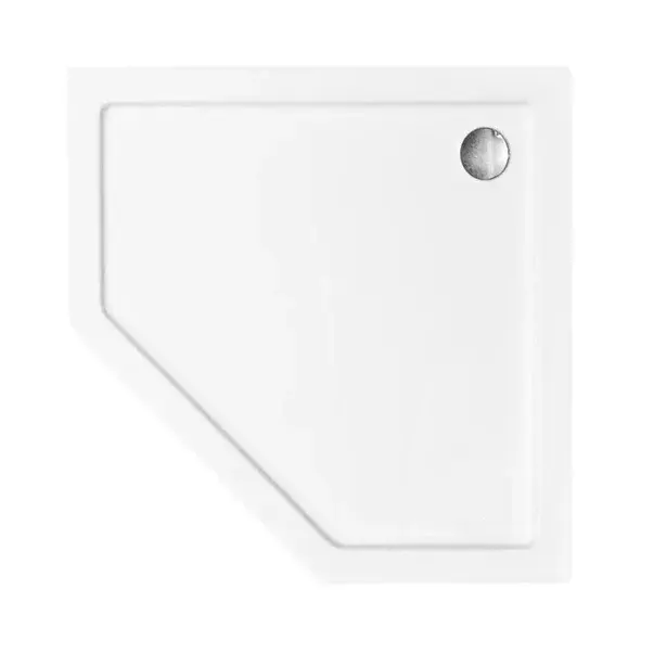 Cadita dus pentagonala Rea Diamond 80x80 alb [5]