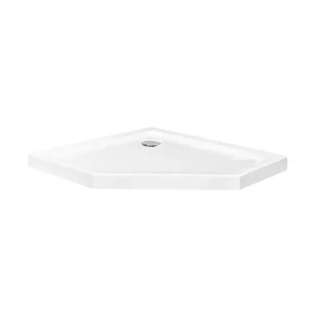 Cadita dus pentagonala Rea Diamond 80x80 alb [3]