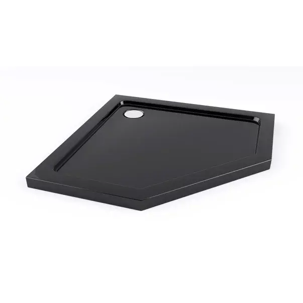 Cadita dus pentagonala Rea Diamond 90x90 negru [3]