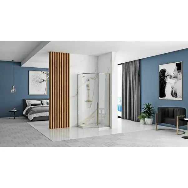 Cadita dus Rea Diamond 90x90 cm alb [8]