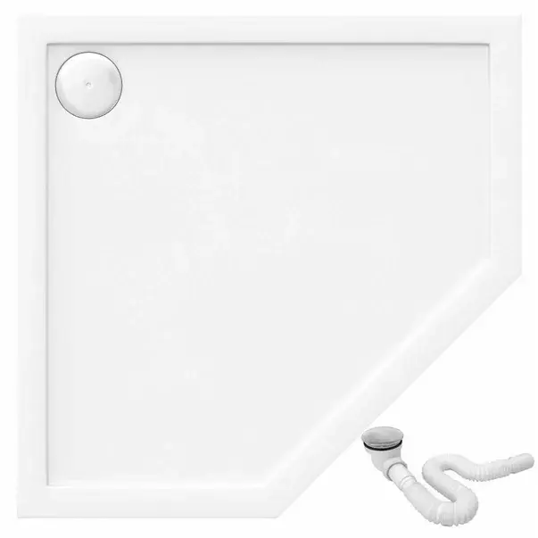 Cadita dus Rea Diamond 90x90 cm alb [1]