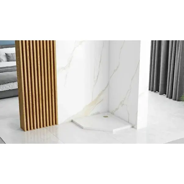 Cadita dus Rea Diamond 90x90 cm alb [7]