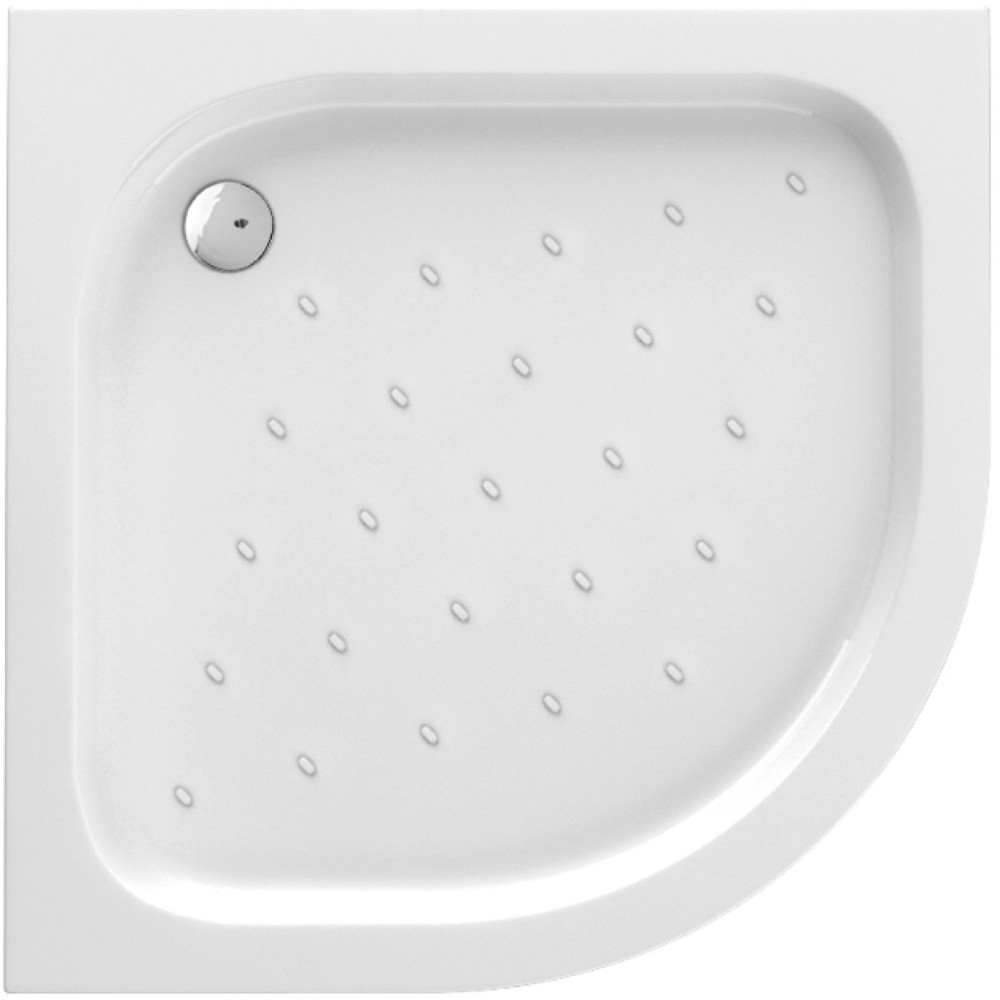 Cadita dus semirotunda Deante Funkia alb 90 cm [1]