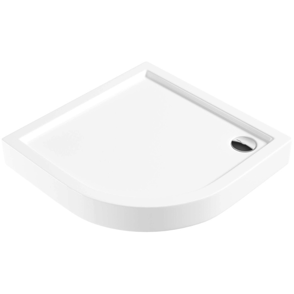 Cadita dus semirotunda Deante Jasmin Plus alb 90 cm [1]