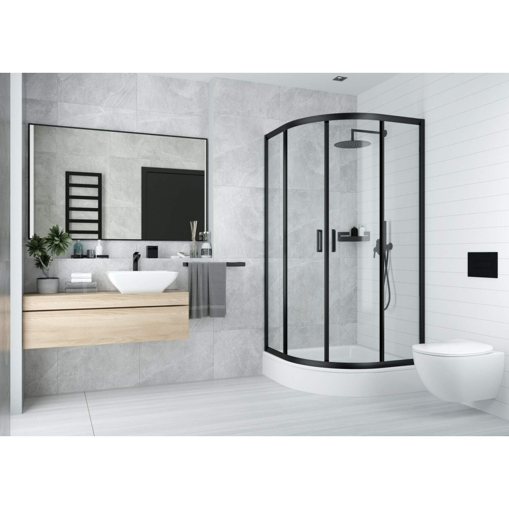 Cadita dus semirotunda Deante Plus II alb 80 cm [3]