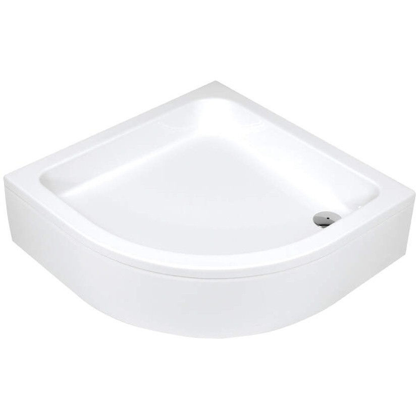 Cadita dus semirotunda Deante Plus II alb 80 cm [1]