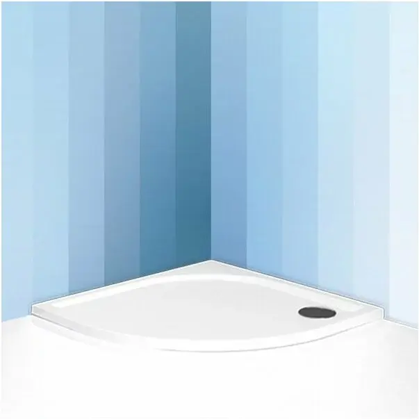 Cadita dus subtire din compozit semirotunda Roth Dream-M 90x90 [3]