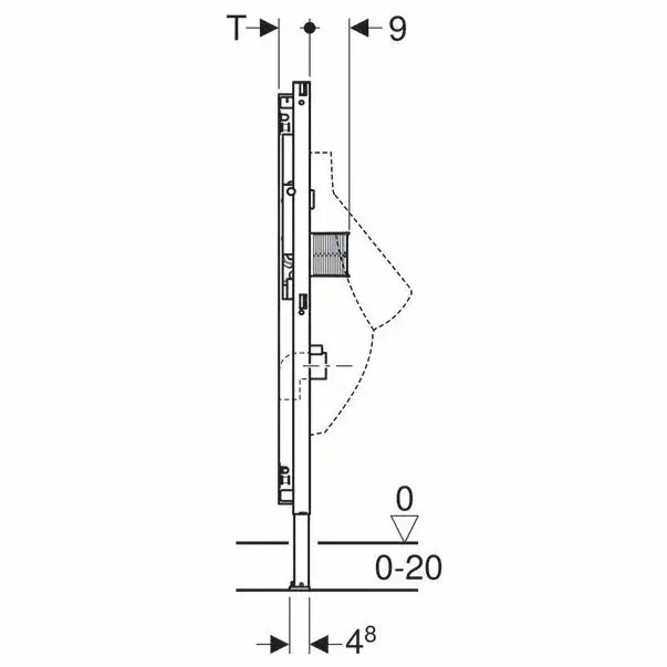Cadru Geberit Duofix montaj universal pentru pisoar H112cm [4]