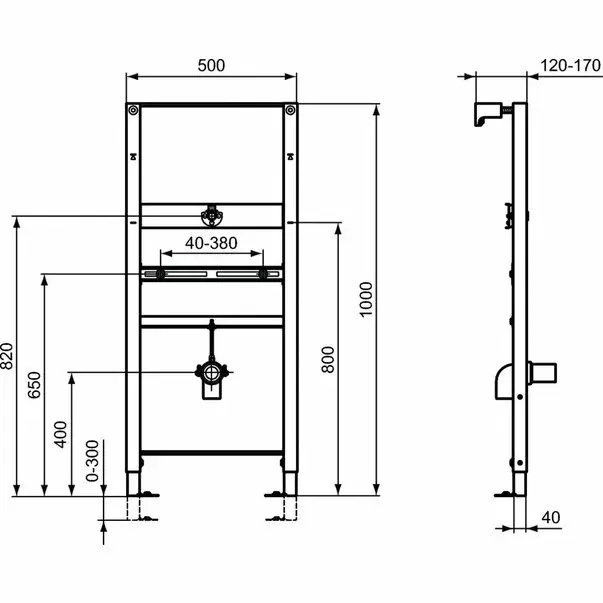 Cadru Ideal Standard ProSys montare pisoar [2]