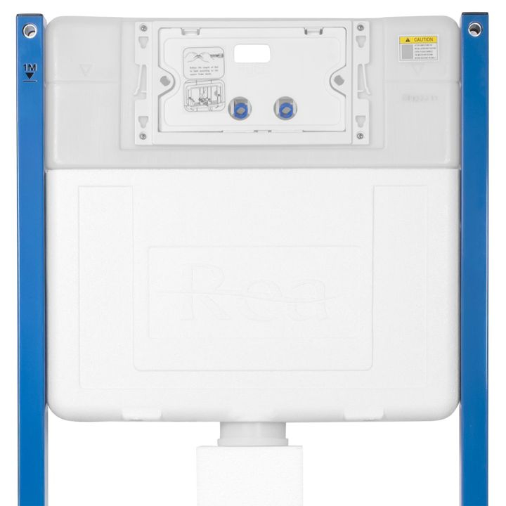 Cadru WC încastrat K011A-Q Rea cu buton T alb sticla [4]