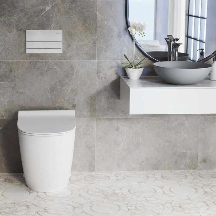 Cadru WC încastrat K011A-Q Rea cu buton T crom periat [11]