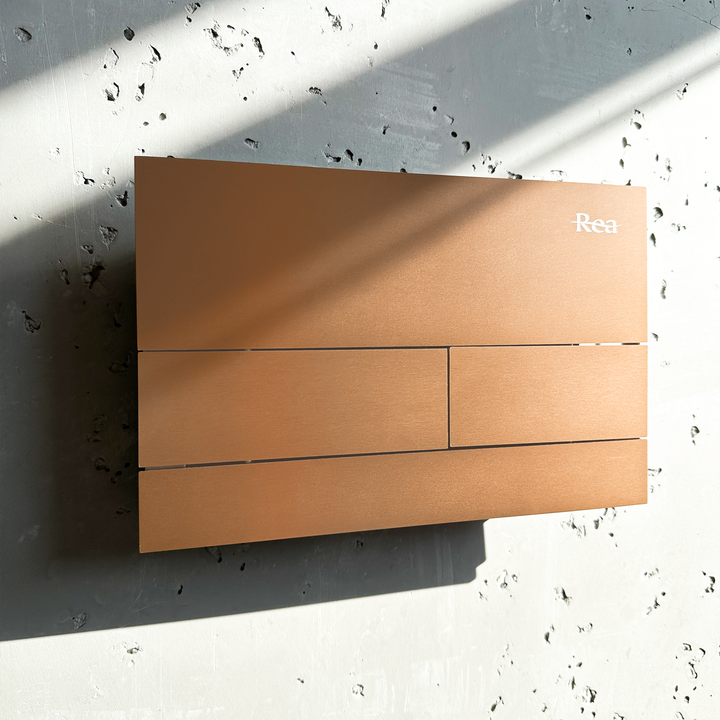 Cadru WC încastrat K011A-Q Rea cu buton T cupru periat [8]