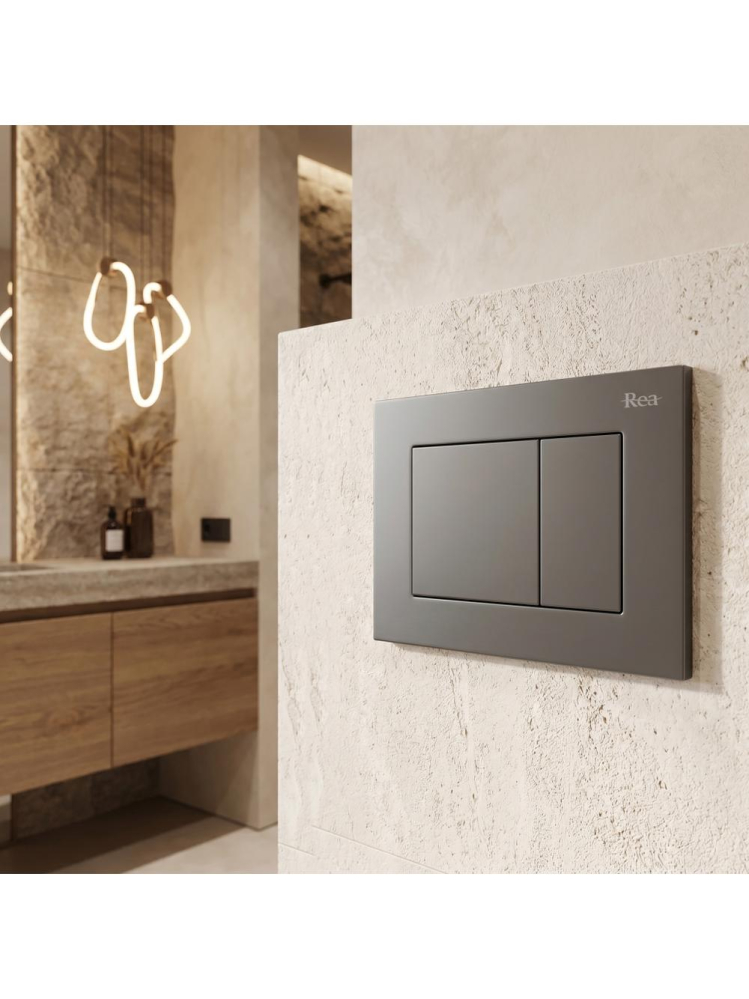 Cadru WC incastrat Rea K011A-Q buton J Titan adancime 90 mm [8]