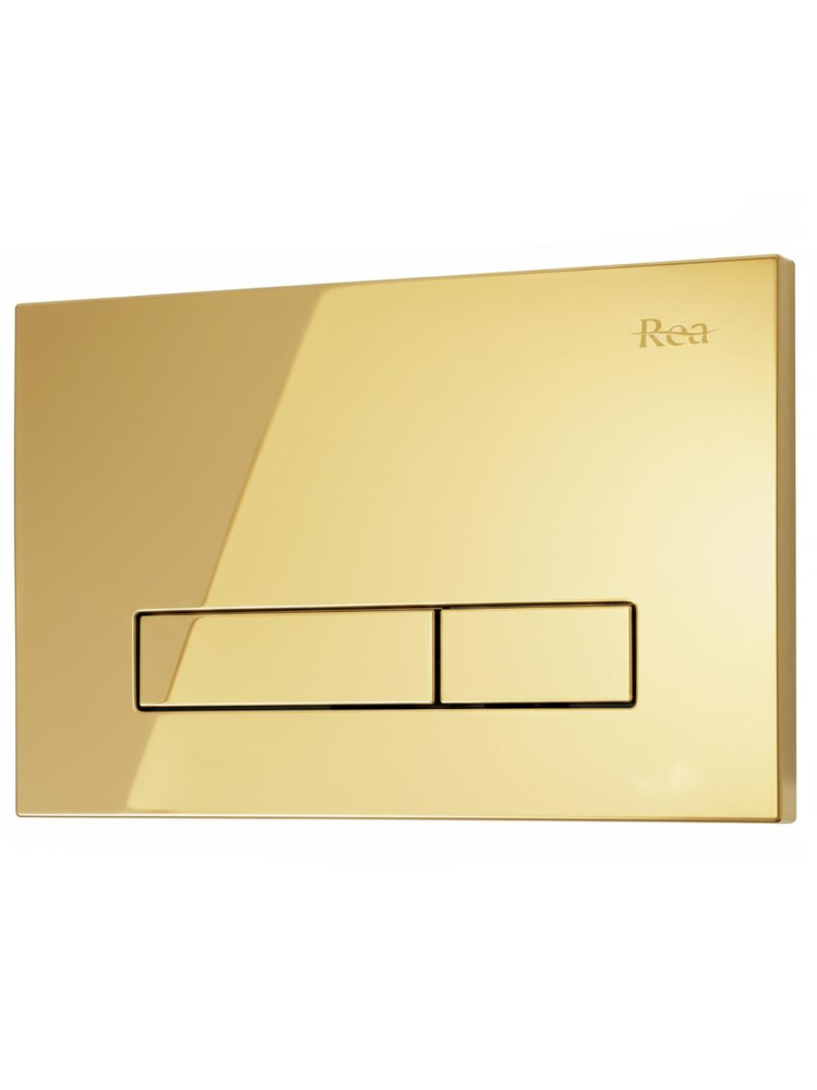 Cadru WC încastrat Rea cu buton HD auriu [4]