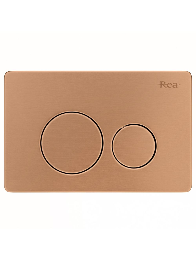 Cadru WC încastrat Rea cu buton I cupru periat [3]