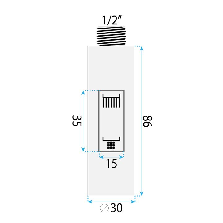 Cap cu aerator pentru baterie de bucătărie REA Fresh auriu periat [7]