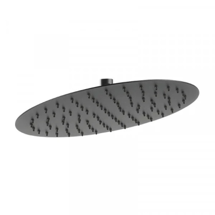 Cap de duș, Ferro, Slim, 30 cm, negru mat [1]