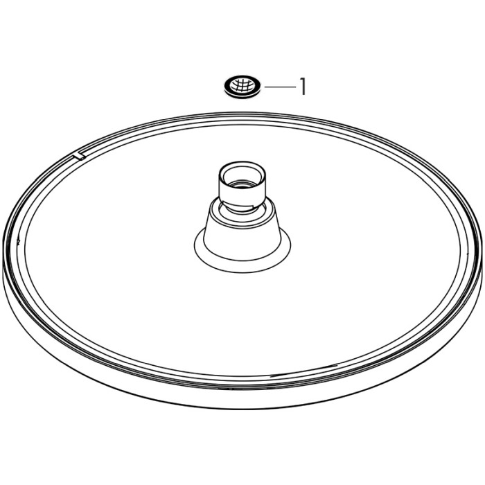 Cap de dus Hansgrohe, Crometta S, Crom, 240 mm [5]