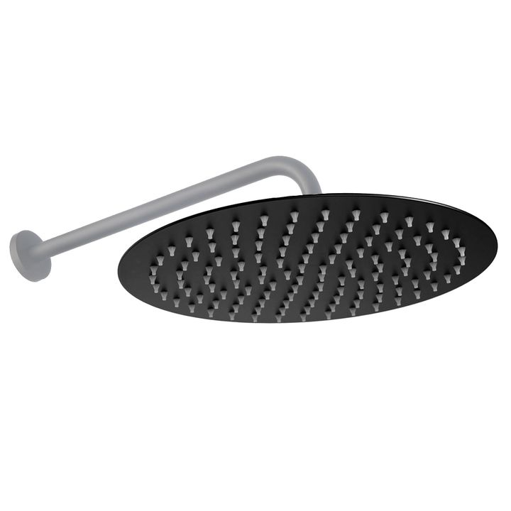 Cap de duș Rea 25cm negru mat [1]