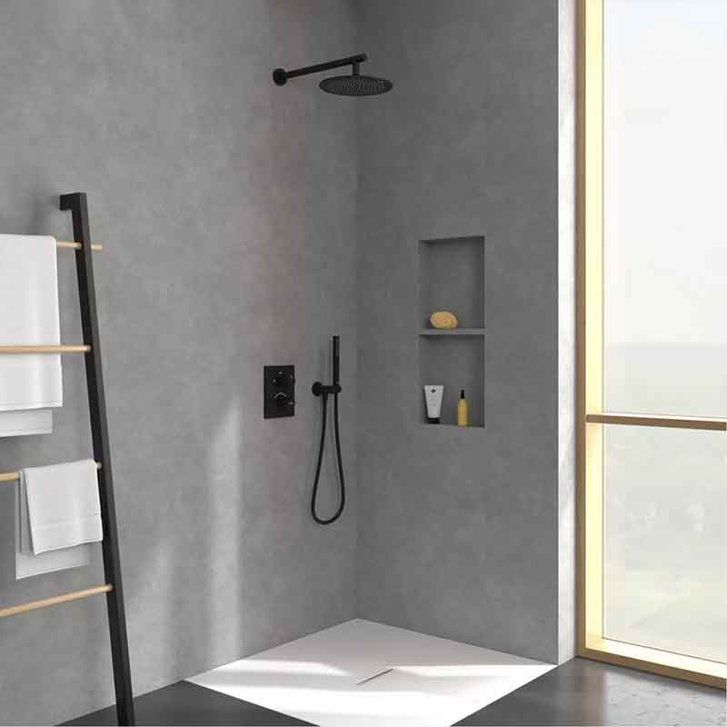 Cap de duș Villeroy&Boch, Universal Showers, Ø25 cm, negru mat [10]