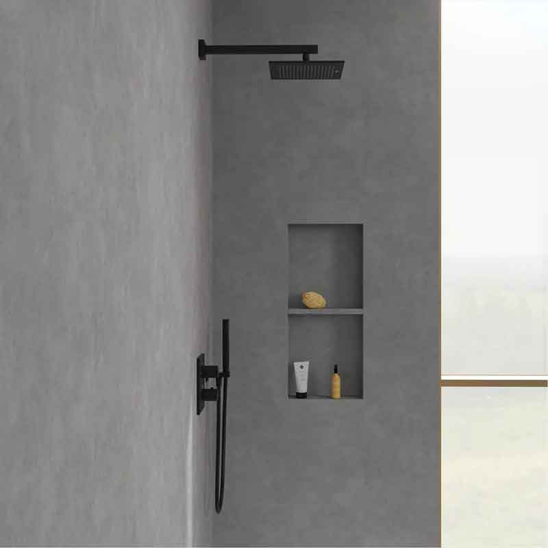 Cap de duș Villeroy&Boch, Universal Showers, pătrat, 25 x 25 cm, negru mat [6]