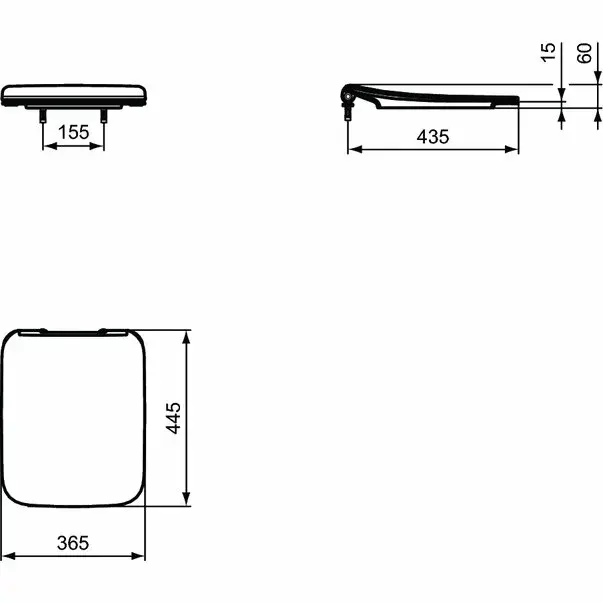 Capac vas wc Ideal Standard Strada II slim [6]