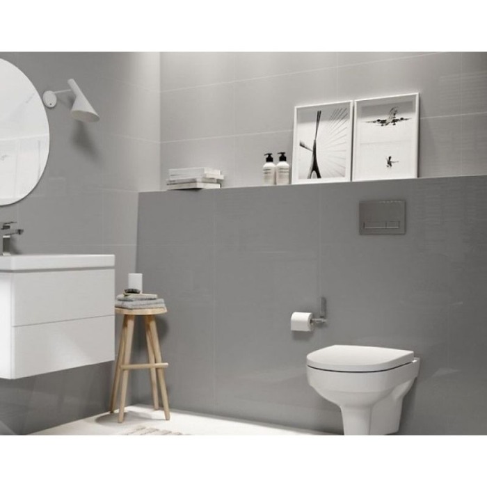 Capac WC Cersanit, City, slim, duroplast cu Soft-Close si Easy Off,alb [3]