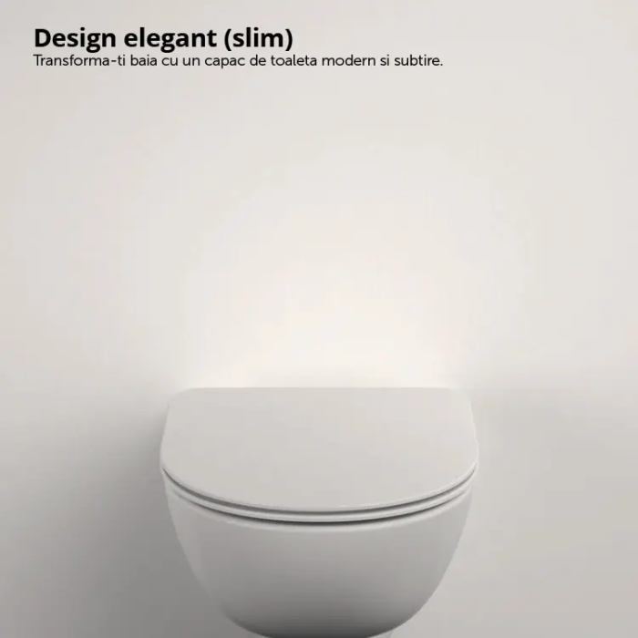 Capac WC din duroplast, Ideal Standard I.Life A T467601, cu inchidere lenta [5]