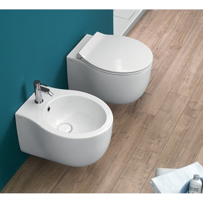 Capac WC Hatria, Nido, cu soft close si quick release, alb [3]