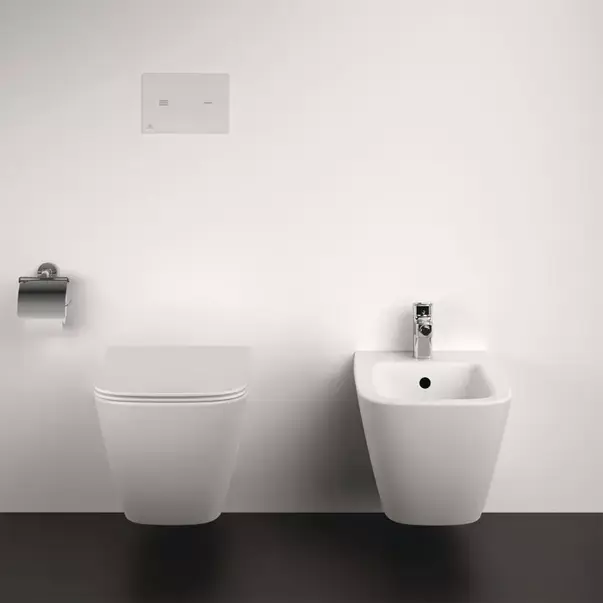 Capac WC Ideal Standard i.life S slim softclose alb lucios [2]