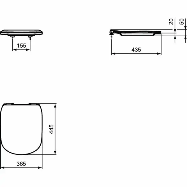 Capac wc Ideal Standard Tesi softclose alb mat [2]