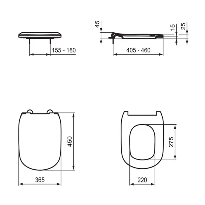 Capac WC soft-close alb Ideal Standard Tesi, T552201 [4]