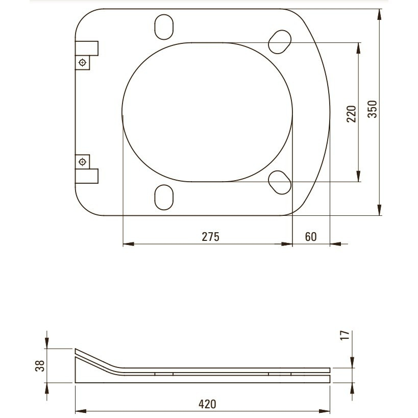 Capac WC softclose Deante Hiacynt New alb [2]