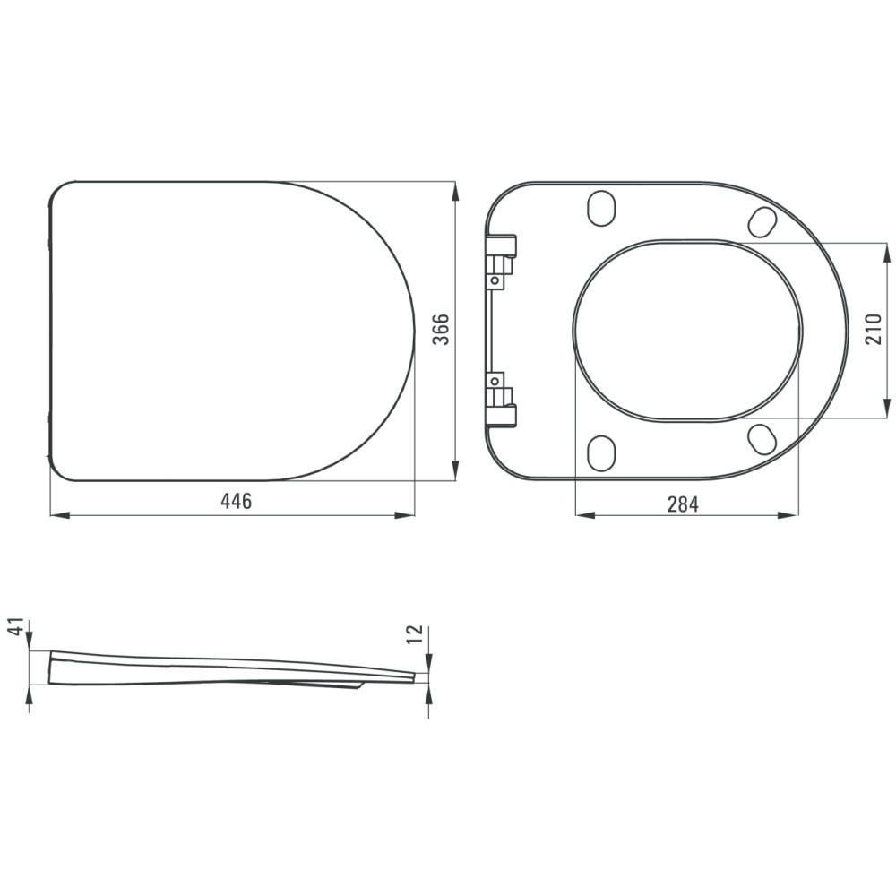 Capac WC softclose Deante Peonia Zero antracit [2]