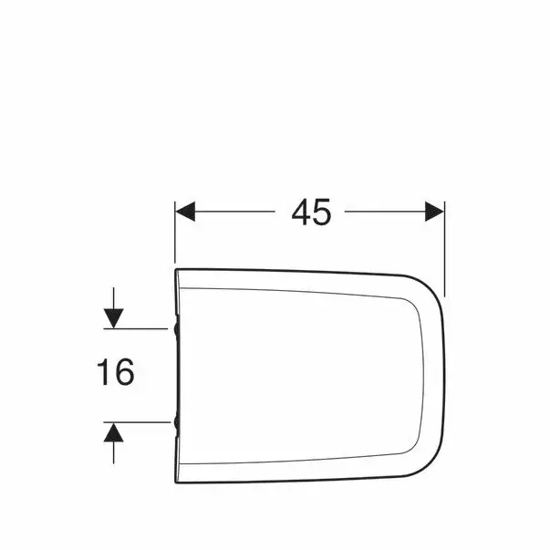 Capac wc softclose Geberit Icon Square cu balamale Quick Release [4]