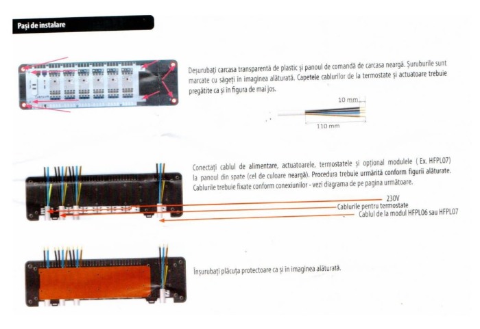 Centru de comanda cu fir 230 V, 6 zone, Hoffman Underfloor Heating HFKL06 [3]