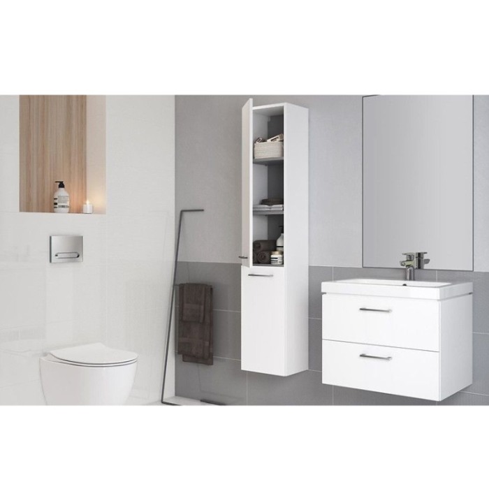 Cersanit, Lara, dulap coloana cu doua usi, 150 cm, alb [3]