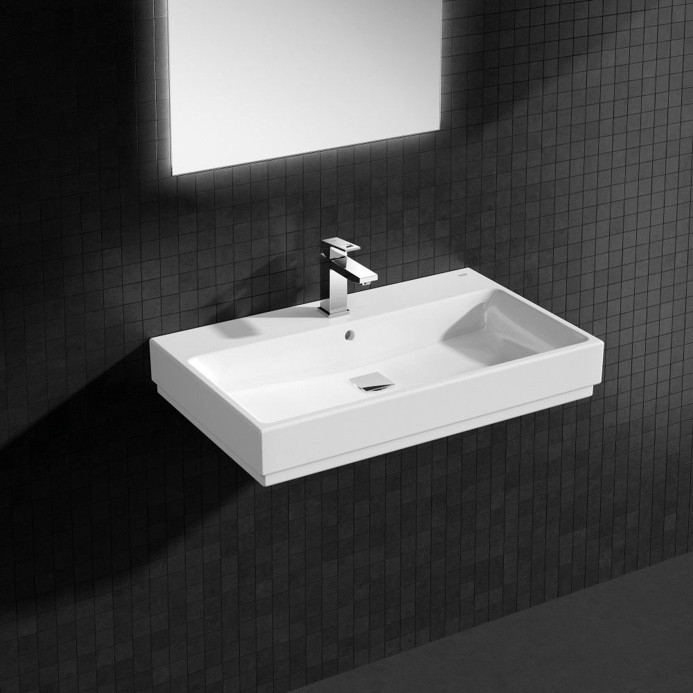 Chiuveta baie suspendata Grohe Cube Ceramic 80x49 cm, tratament PureGuard [2]