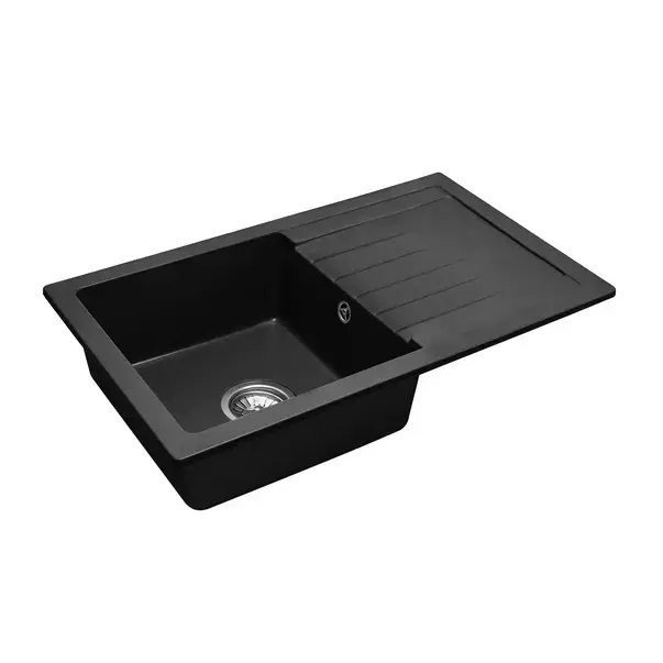 Chiuveta compozit Rea Dag negru mat 75x44 cm [2]