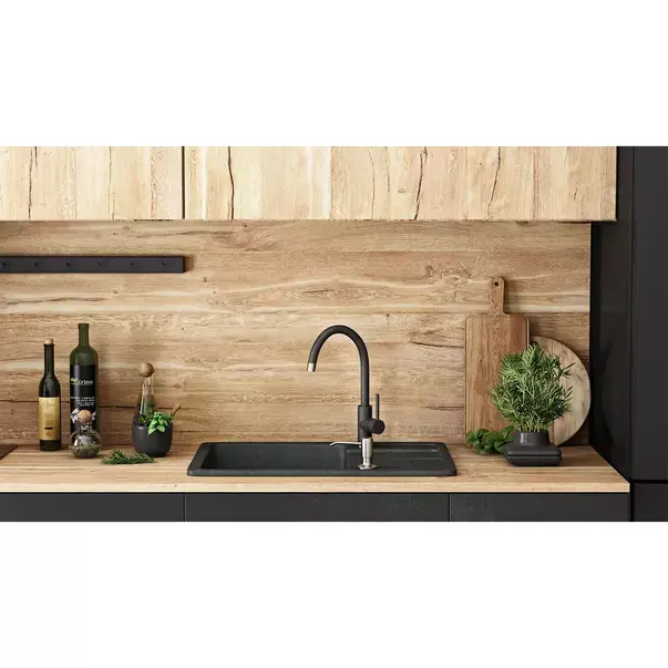 Chiuveta compozit Rea North negru nisip mat 60x49 cm [3]