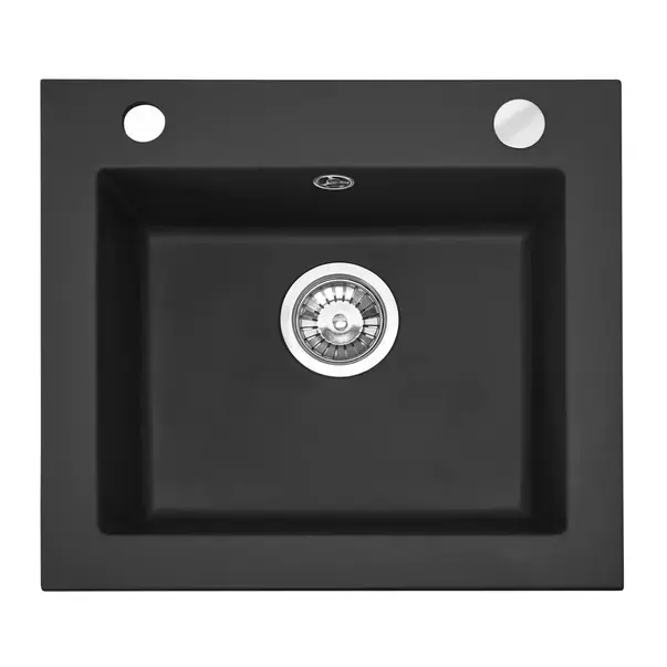 Chiuveta compozit Rea West negru mat 49x44 cm [6]