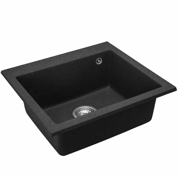Chiuveta compozit Rea West XL negru pestrit 50x60 cm [2]